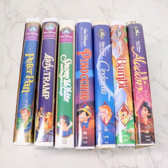 7pc Mixed Vintage 90s Disney VHS Tape Movie Bundle Lot Black Diamond Masterpiece - Picture 10 of 10